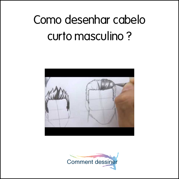 Como desenhar cabelo curto masculino